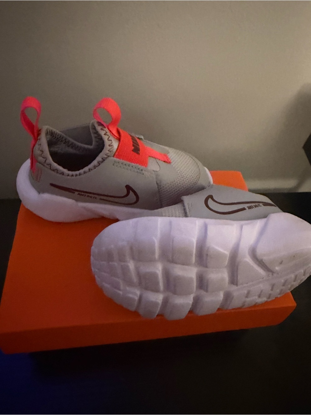 Nike Kids Gray Slip-On Sneakers